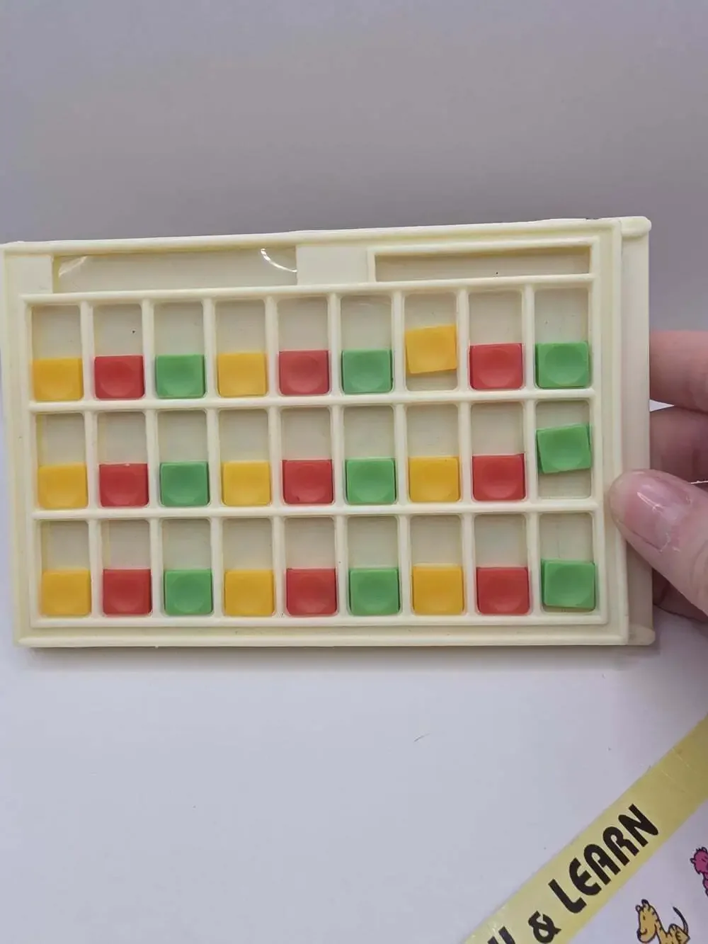Vintage Play & Learn Animal Educational Toy - comes w 1 card